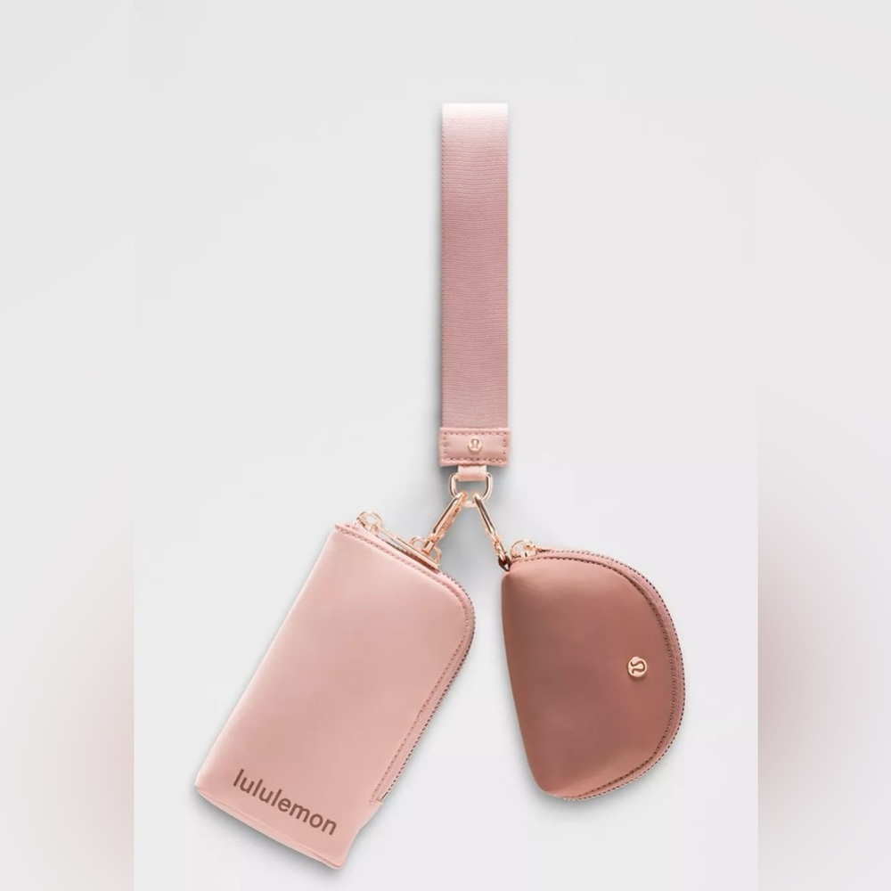 Lululemon Pink Wristlet and Pouch Set